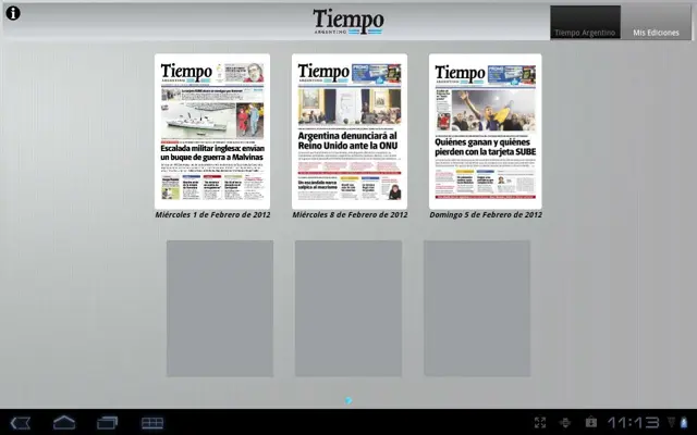 Tiempo Argentino android App screenshot 0