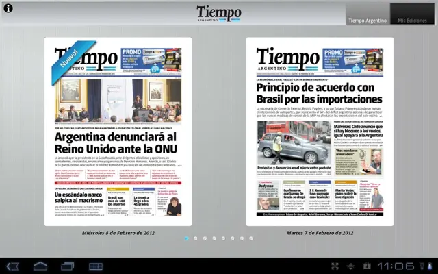 Tiempo Argentino android App screenshot 2